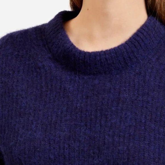 Everlane The Alpaca Crew - Heathered Cobalt - Picture 10 of 10